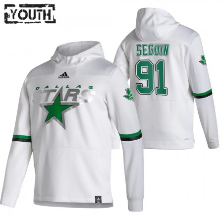 Dallas Stars Tyler Seguin 91 Blank 2020-21 Reverse Retro Pullover Mikiny Hooded - Dětské